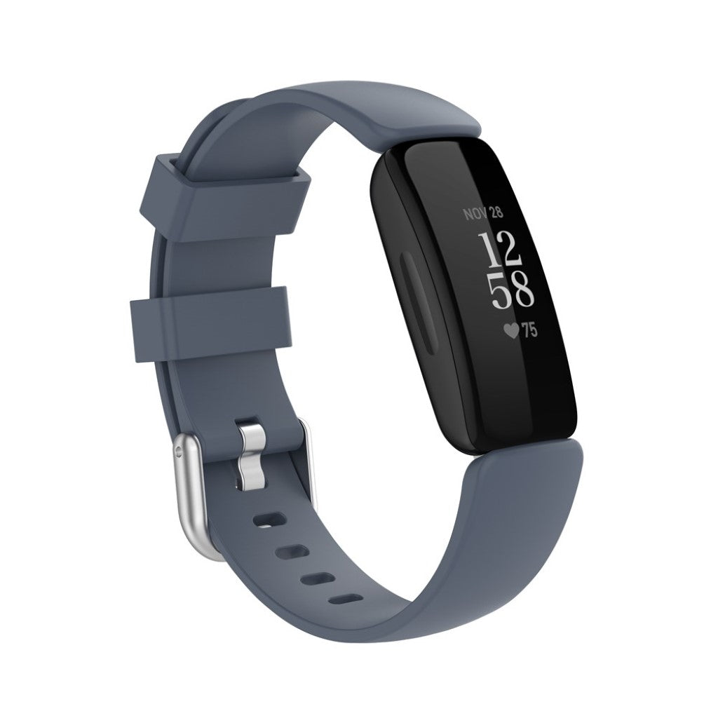 Meget sejt Fitbit Inspire 2 Silikone Rem - Størrelse: S - Sølv#serie_5