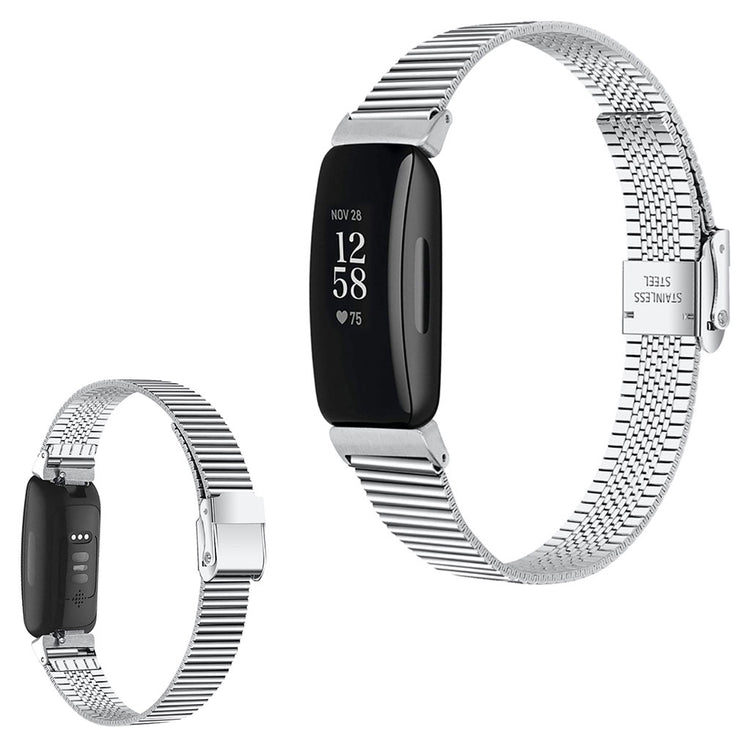 Helt vildt godt Fitbit Inspire 2 Metal Rem - Sølv#serie_1