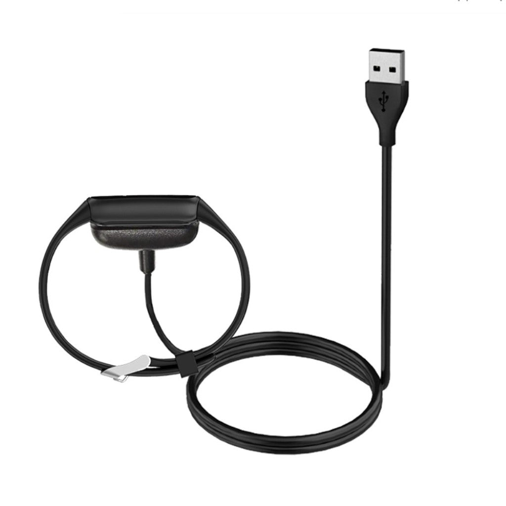 1m Fitbit Luxe    USB Opladningskabel - Sort#serie_1
