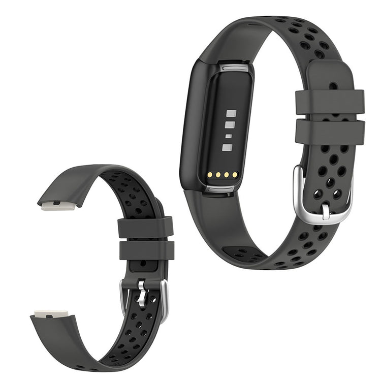 Helt vildt sejt Fitbit Luxe Silikone Rem - Sort#serie_1