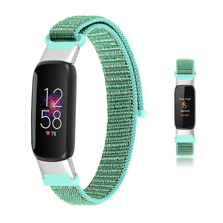 Slidstærk Fitbit Luxe Nylon Rem - Grøn#serie_1