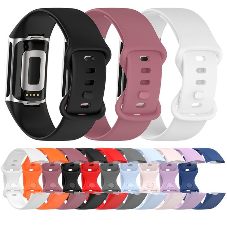 Sejt Fitbit Charge 5 Silikone Rem - Sort#serie_1