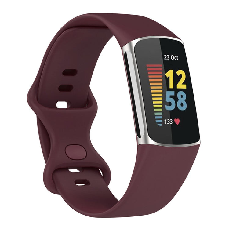 Helt vildt fed Fitbit Charge 5 Silikone Rem - Pink#serie_3