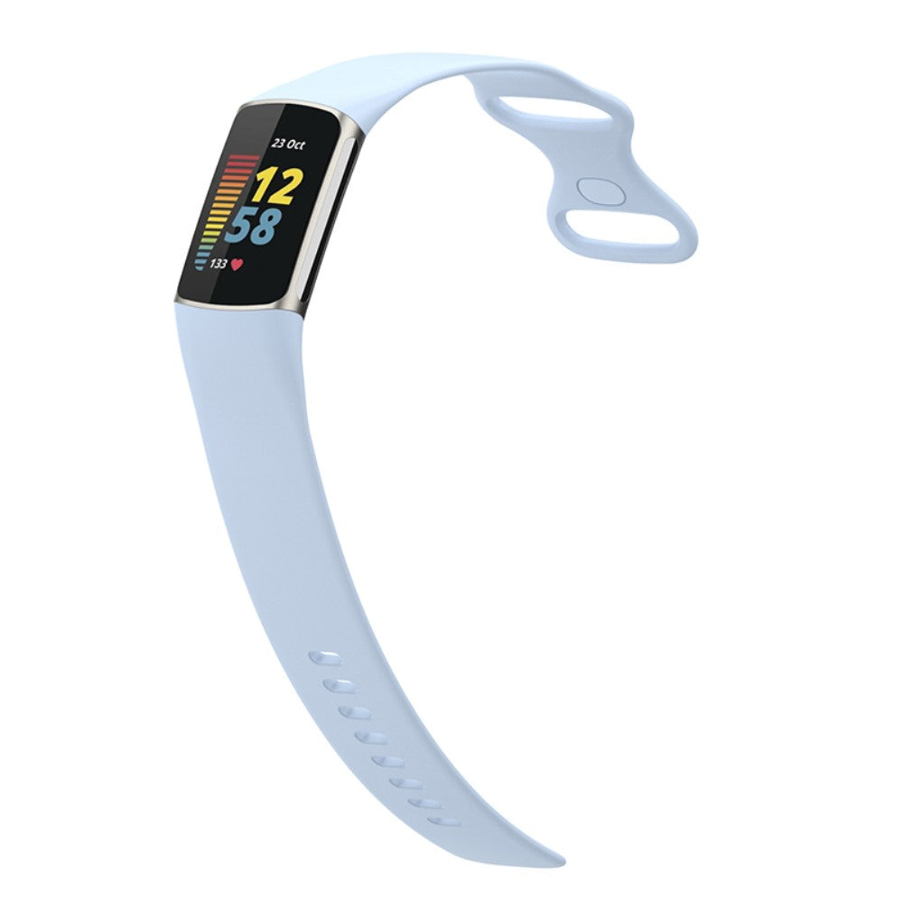 Helt vildt fed Fitbit Charge 5 Silikone Rem - Blå#serie_7