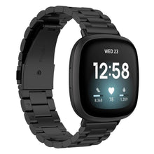 Meget pænt Universal Fitbit Metal Rem - Sort#serie_1