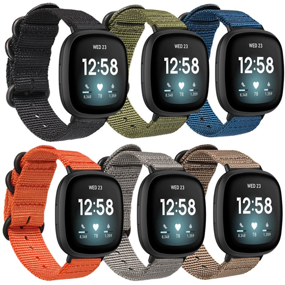 Sejt Universal Fitbit Nylon Rem - Orange#serie_2