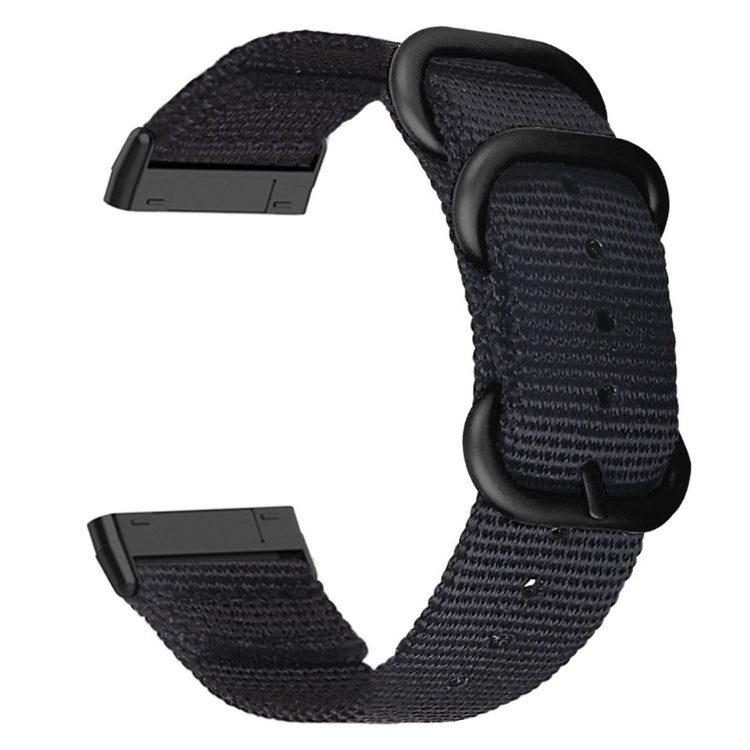 Sejt Universal Fitbit Nylon Rem - Sort#serie_4