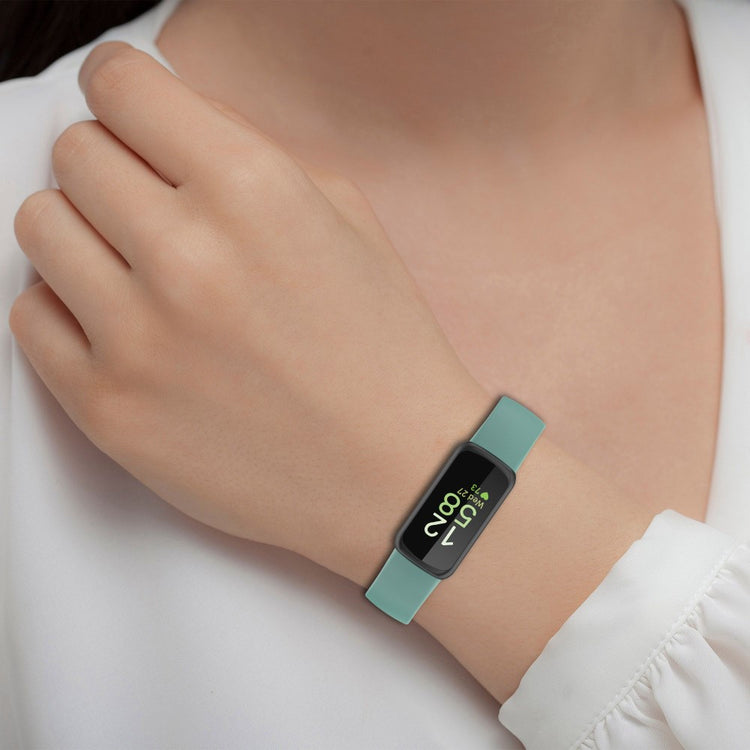 Helt vildt holdbart Fitbit Inspire 3 Silikone Rem - Hvid#serie_9