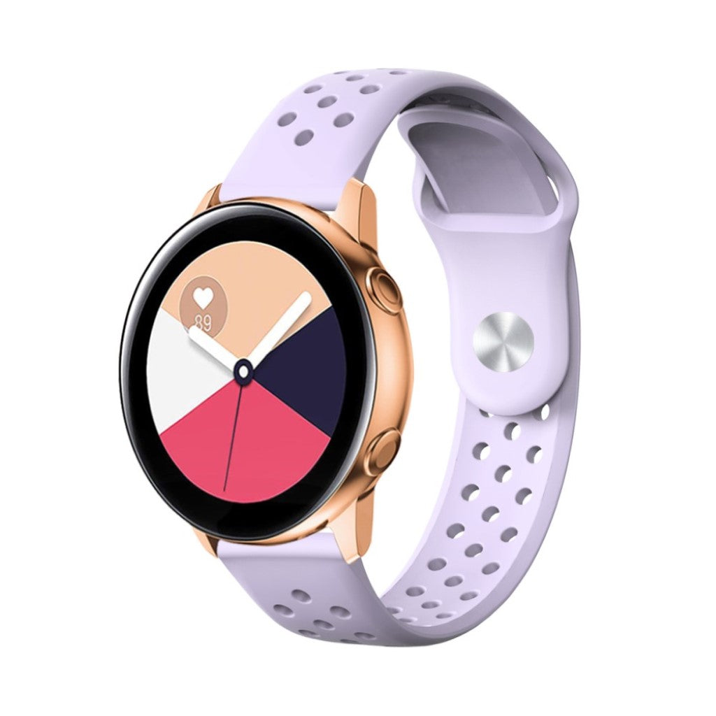 Super fed Universal Garmin Silikone Rem - Lilla#serie_8