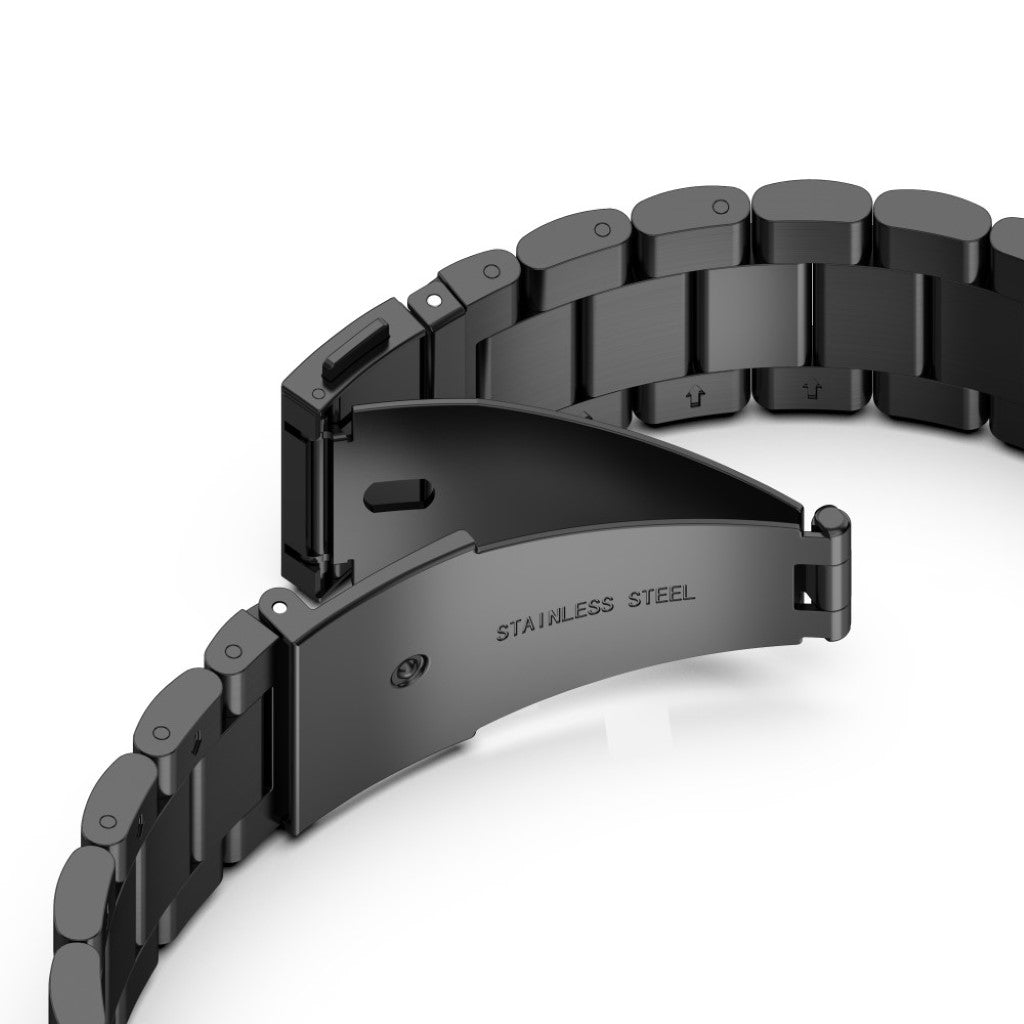 Mega komfortabel Universal Garmin Metal Rem - Sort#serie_1