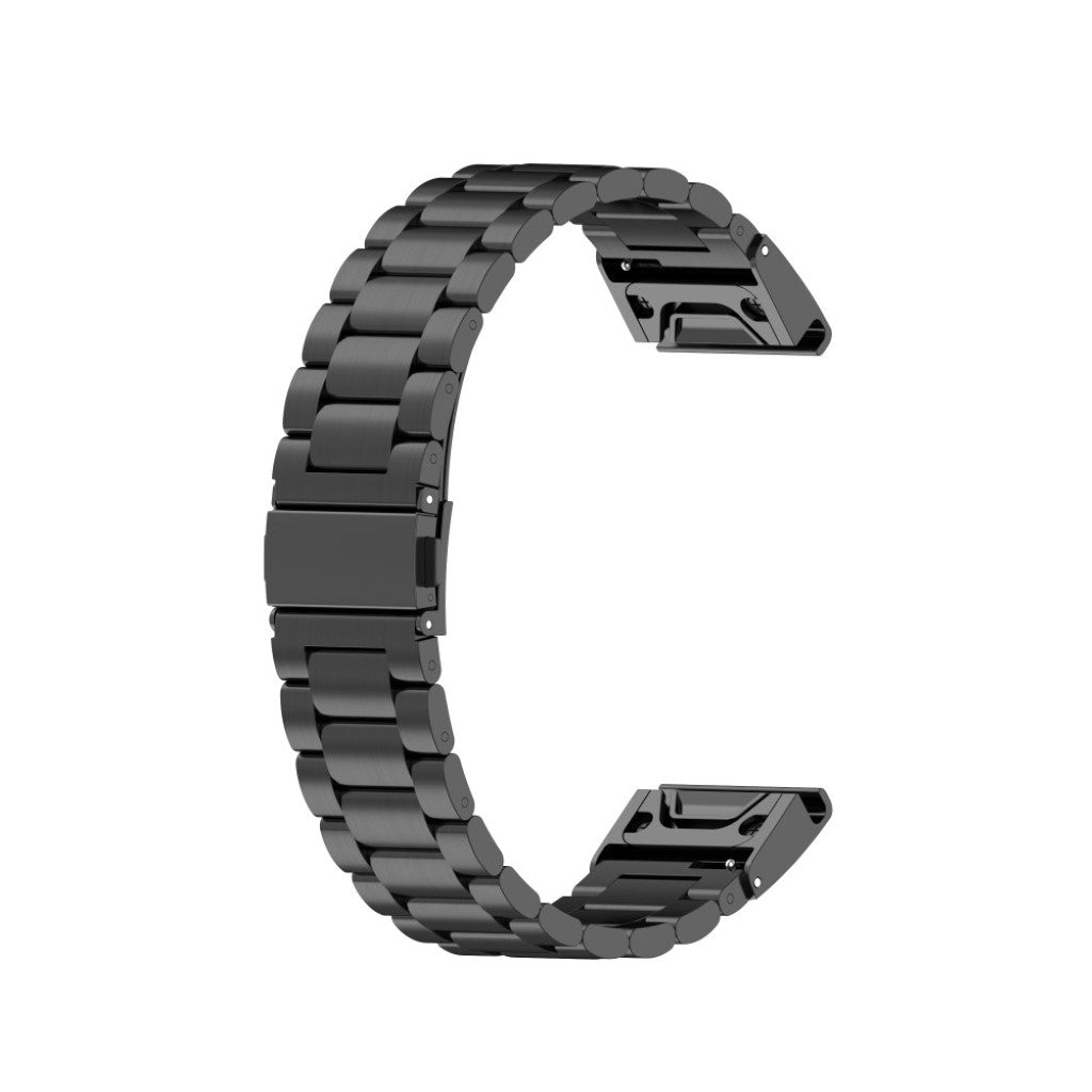 Mega komfortabel Universal Garmin Metal Rem - Sort#serie_1