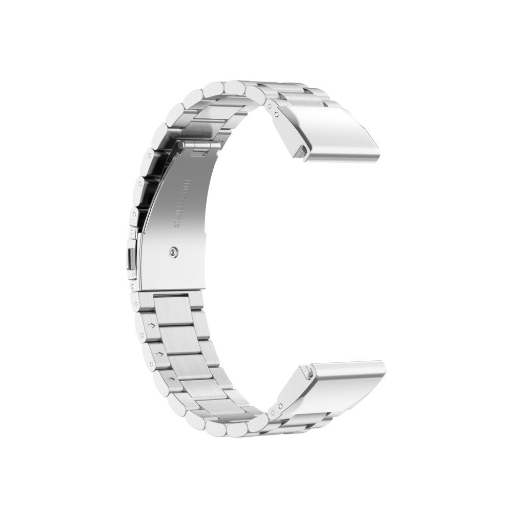 Mega komfortabel Universal Garmin Metal Rem - Sølv#serie_5
