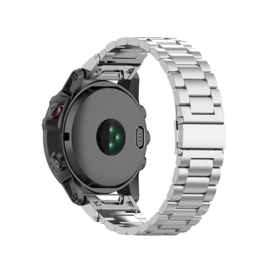 Mega komfortabel Universal Garmin Metal Rem - Sølv#serie_5