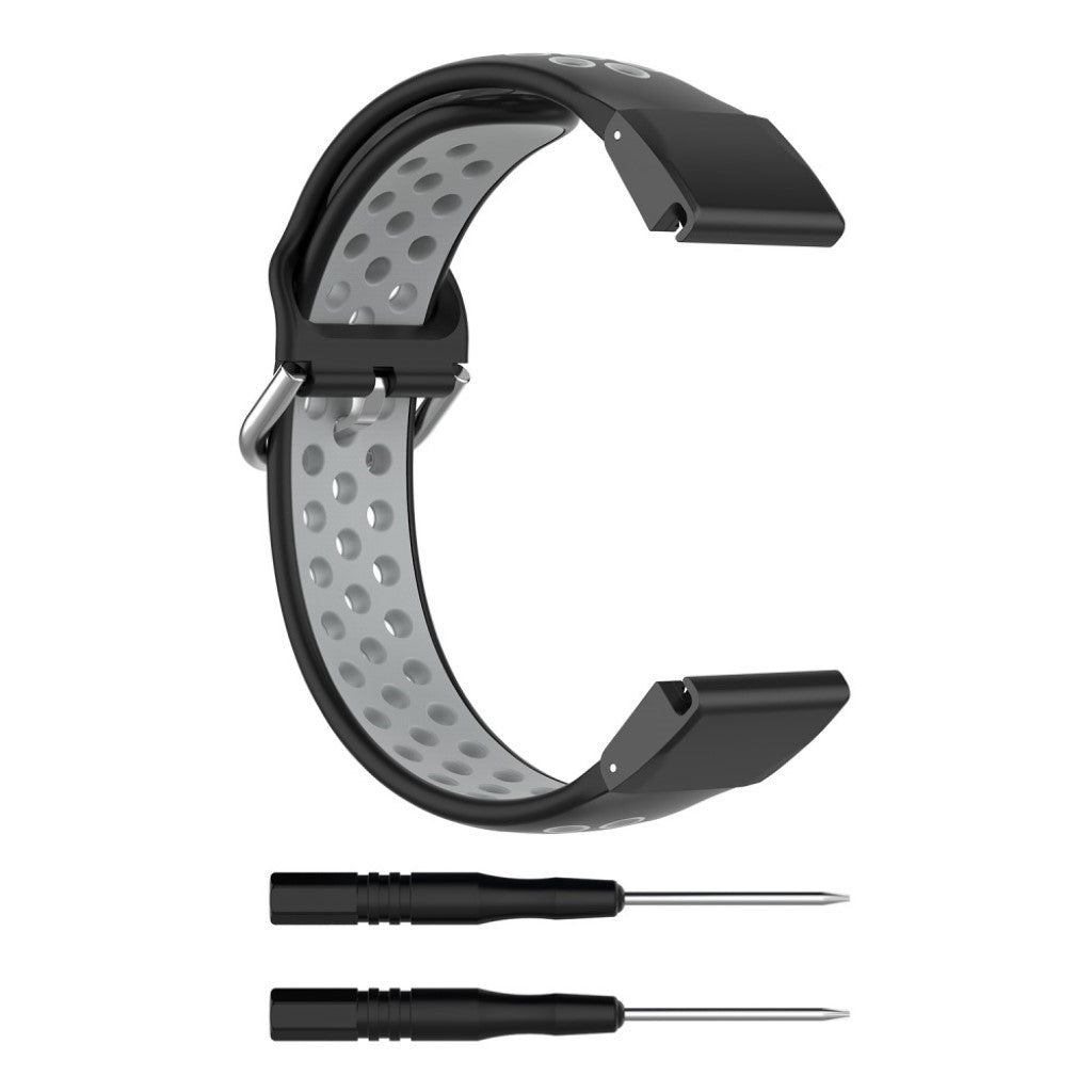 Rigtigt skøn Universal Garmin Silikone Rem - Sort#serie_4
