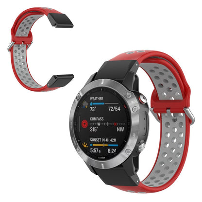 Rigtigt skøn Universal Garmin Silikone Rem - Rød#serie_5