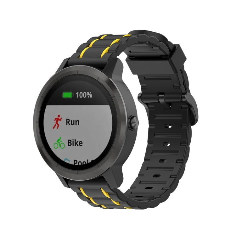 Rigtigt cool Universal Garmin Silikone Rem - Gul#serie_3