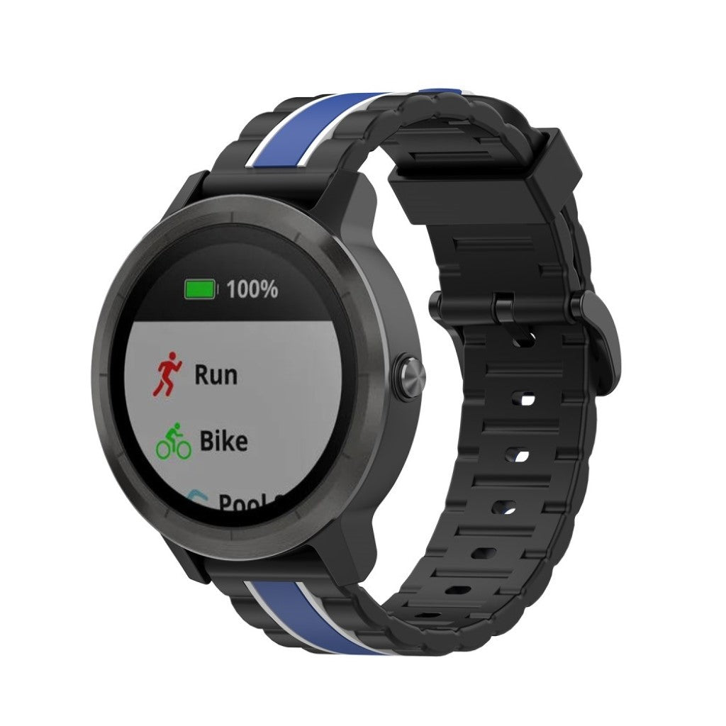 Vildt cool Universal Garmin Silikone Rem - Sort#serie_2