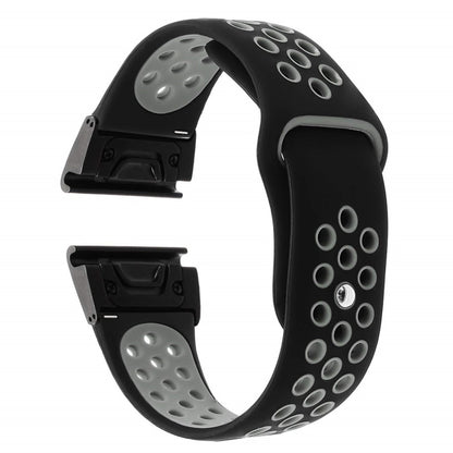 Udsøgt Garmin Fenix 5X / Garmin Tactix Charlie Silikone Rem - Sølv#serie_5