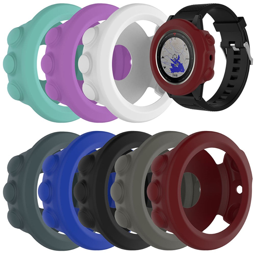 Garmin Fenix 5X / Garmin Fenix 5X Plus  Silikone Bumper  - Sølv#serie_3