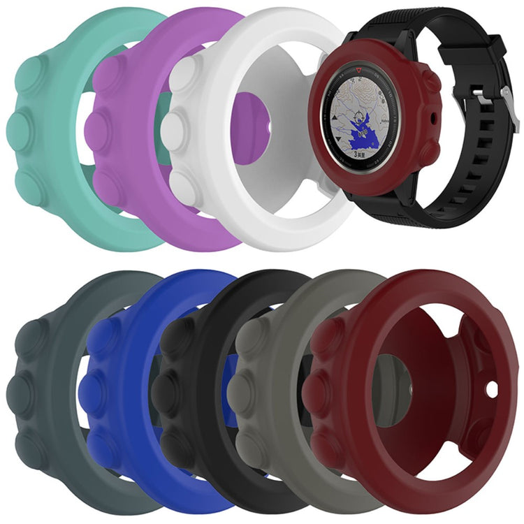 Garmin Fenix 5X / Garmin Fenix 5X Plus  Silikone Bumper  - Sølv#serie_3