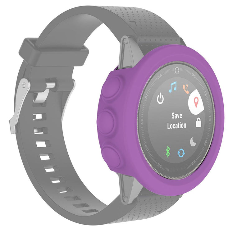 Garmin Fenix 5X  Silikone Bumper  - Lilla#serie_8