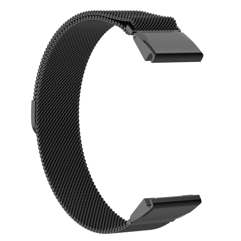 Mega slidstærk Garmin Fenix 5S Metal Rem - Sort#serie_4