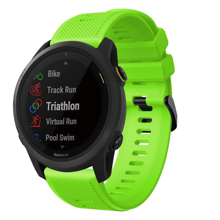 Meget fantastisk Garmin Forerunner 745 Silikone Rem - Grøn#serie_3