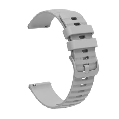 Meget nydelig Universal Garmin Silikone Rem - Sølv#serie_5