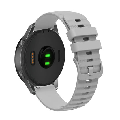 Meget elegant Universal Garmin Silikone Rem - Sølv#serie_5