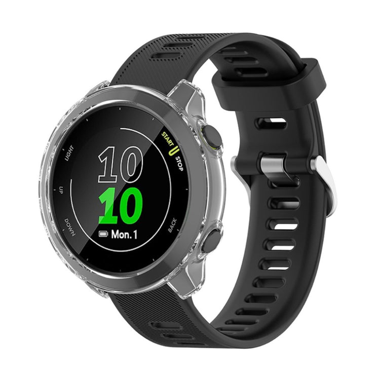 Garmin Forerunner 158 / Garmin Forerunner 55 Gennemsigtig Silikone Bumper  - Hvid#serie_1