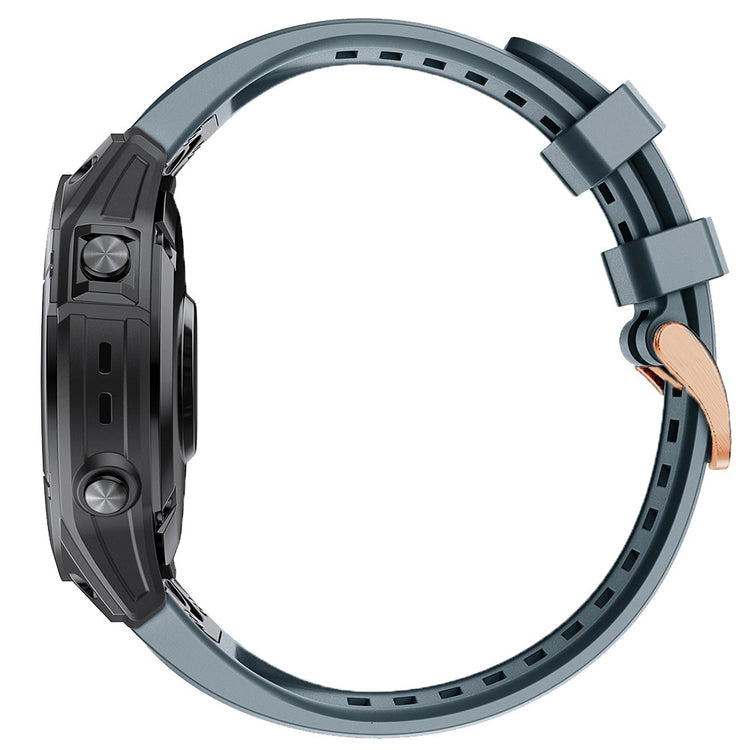 Helt vildt flot Garmin Fenix 7S Silikone Rem - Blå#serie_2