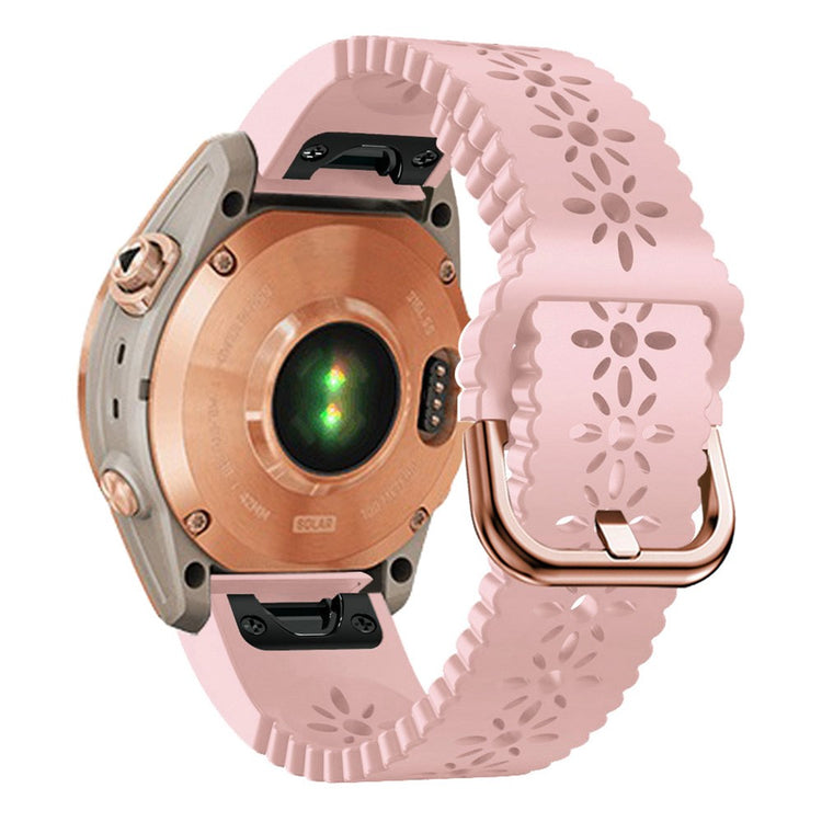 Fantastisk Universal Garmin Silikone Rem - Pink#serie_3