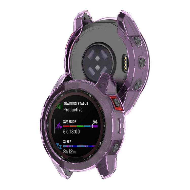 Fed Garmin Fenix 7 Silikone Cover - Lilla#serie_5