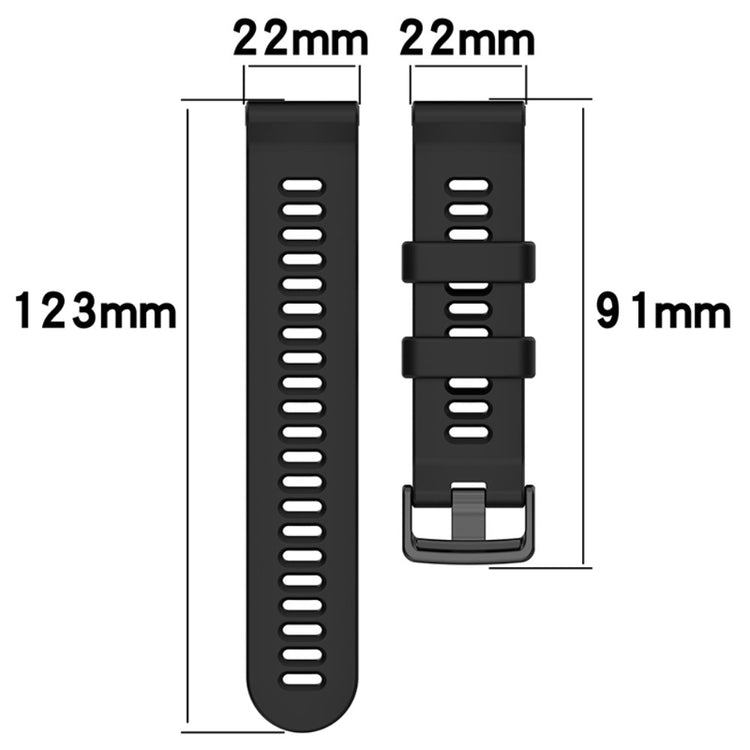 Stilren Garmin Forerunner 955 Silikone Urrem - Sort#serie_1