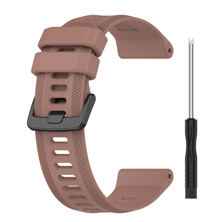 Stilren Garmin Forerunner 955 Silikone Urrem - Brun#serie_4