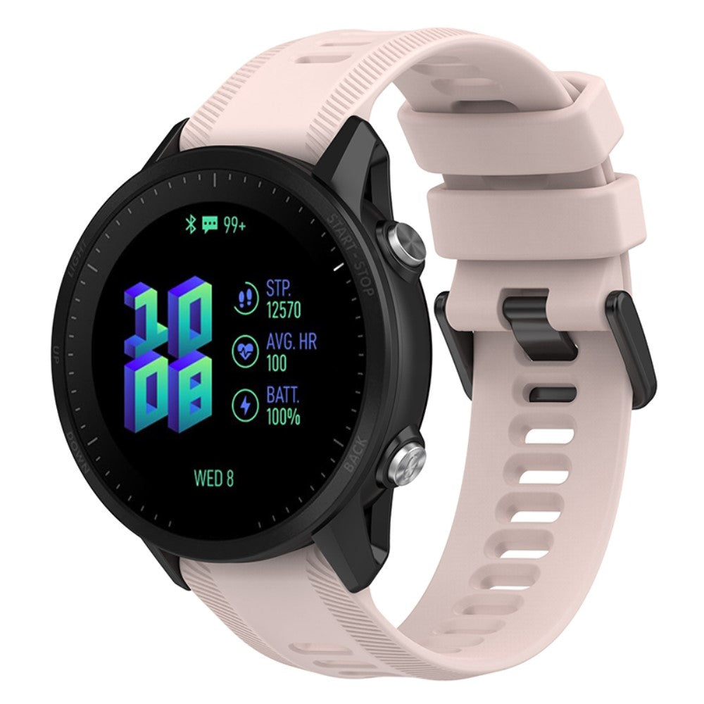 Klassisk Garmin Forerunner 955 Silikone Rem - Pink#serie_6