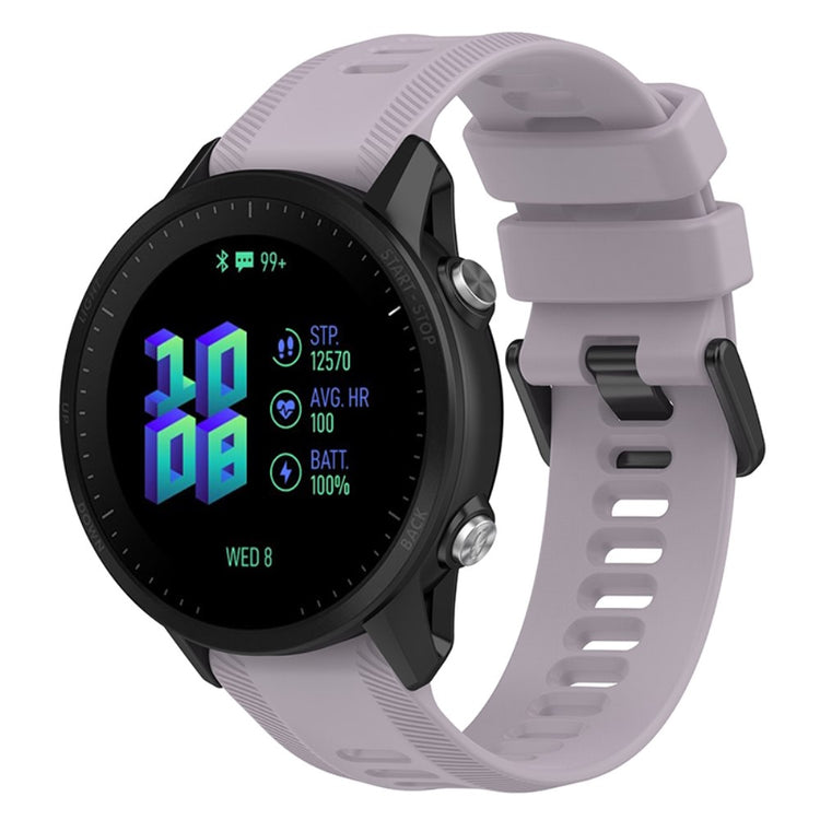 Klassisk Garmin Forerunner 955 Silikone Rem - Lilla#serie_9