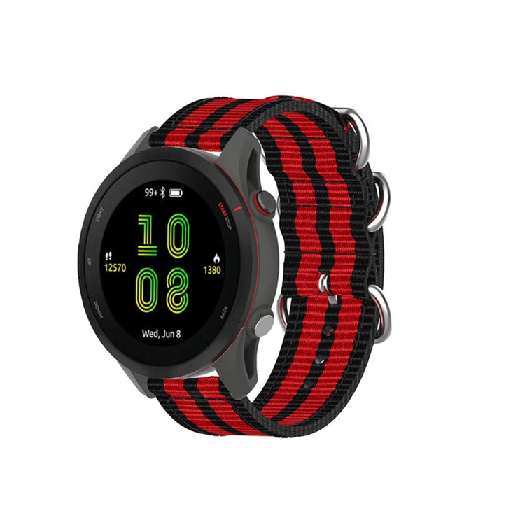 Rigtigt smuk Garmin Forerunner 255S Stof Urrem - Rød#serie_2