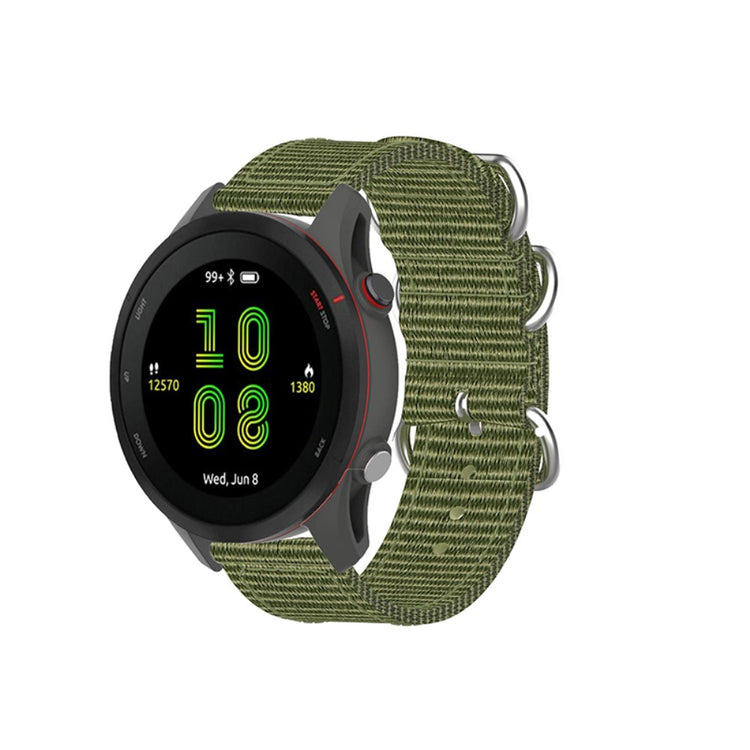 Rigtigt smuk Garmin Forerunner 255S Stof Urrem - Grøn#serie_5