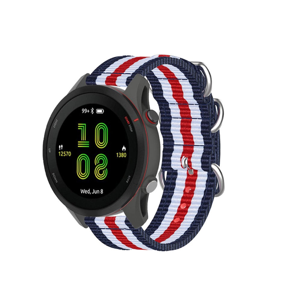 Rigtigt smuk Garmin Forerunner 255S Stof Urrem - Flerfarvet#serie_6