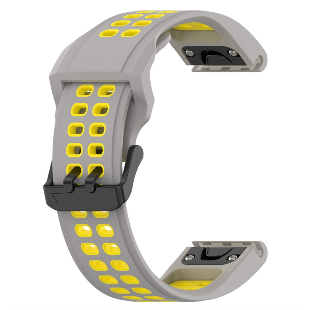 Slidstærk Universal Garmin Silikone Rem - Sølv#serie_5