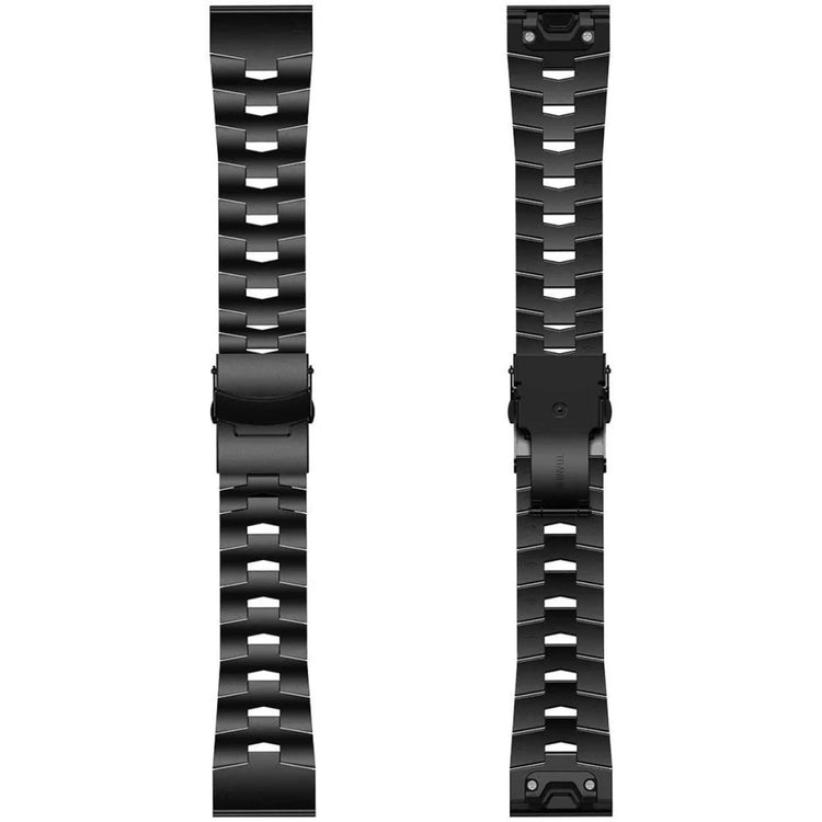 Meget hårdfør Universal Garmin Metal Rem - Sort#serie_1