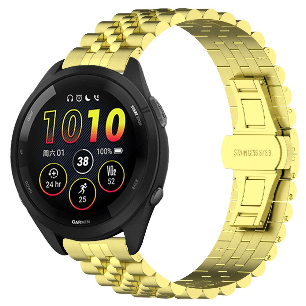 Mega Skøn Metal Universal Rem passer til Garmin Smartwatch - Guld#serie_4