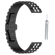 Meget Slidstærk Metal Universal Rem passer til Garmin Smartwatch - Sort#serie_2