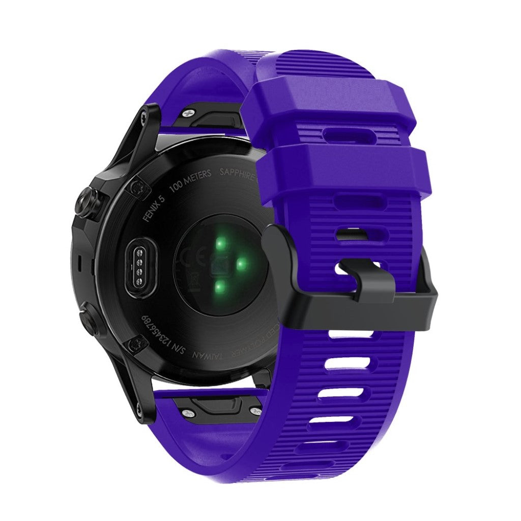 Super godt Garmin Fenix 5X Plus Silikone Rem - Lilla#serie_12