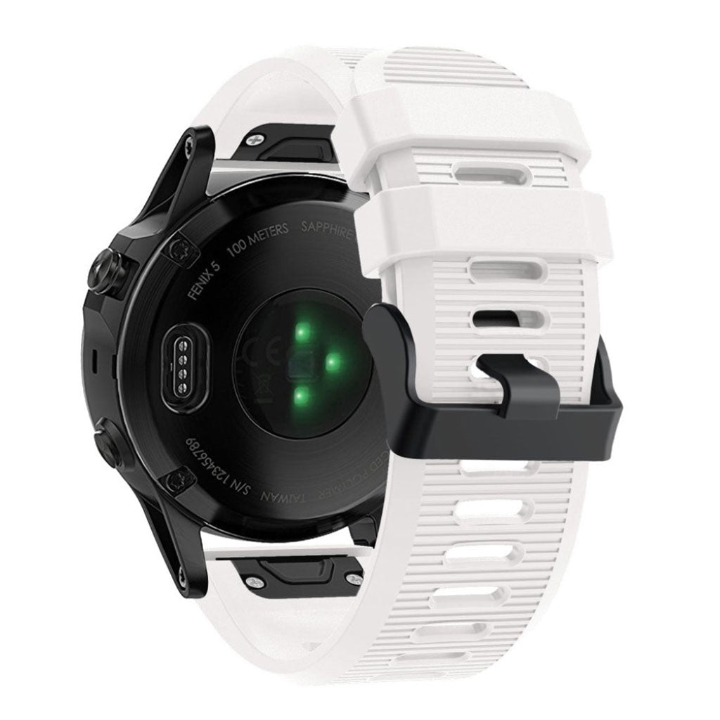 Super godt Garmin Fenix 5X Plus Silikone Rem - Hvid#serie_2