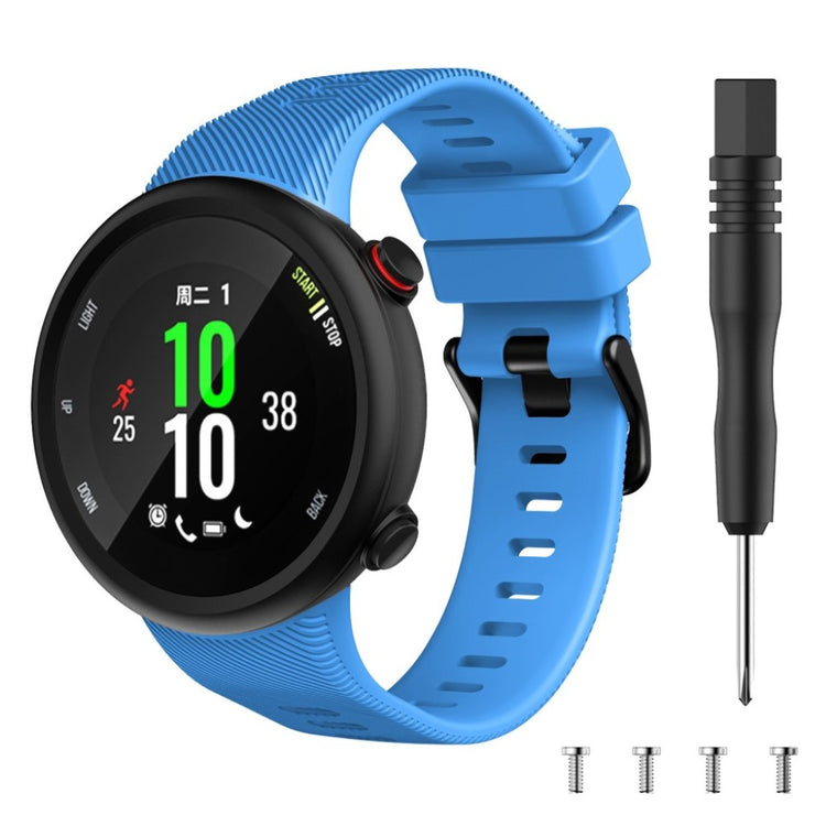 Alle tiders Garmin Forerunner 45 Silikone Rem - Blå#serie_11