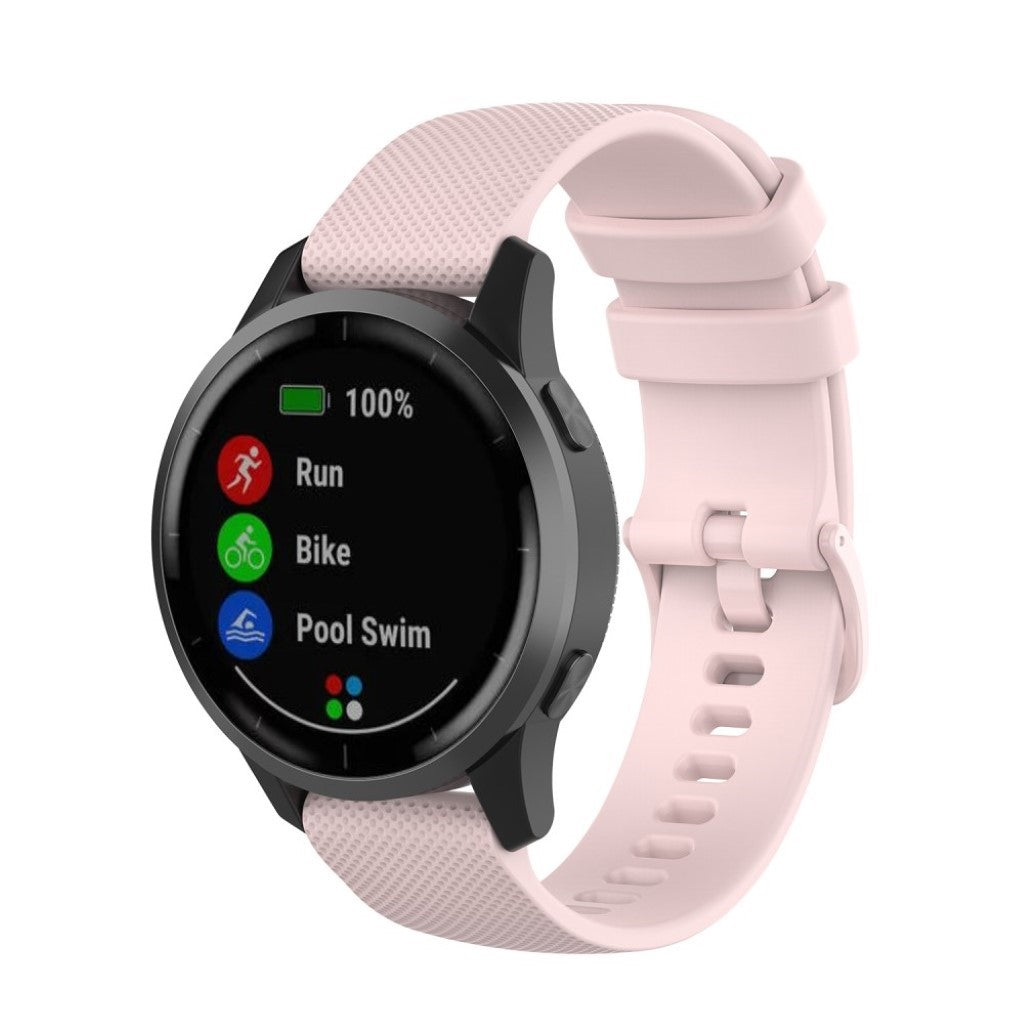 Mega nydelig Garmin Vivoactive 4 Silikone Rem - Pink#serie_5