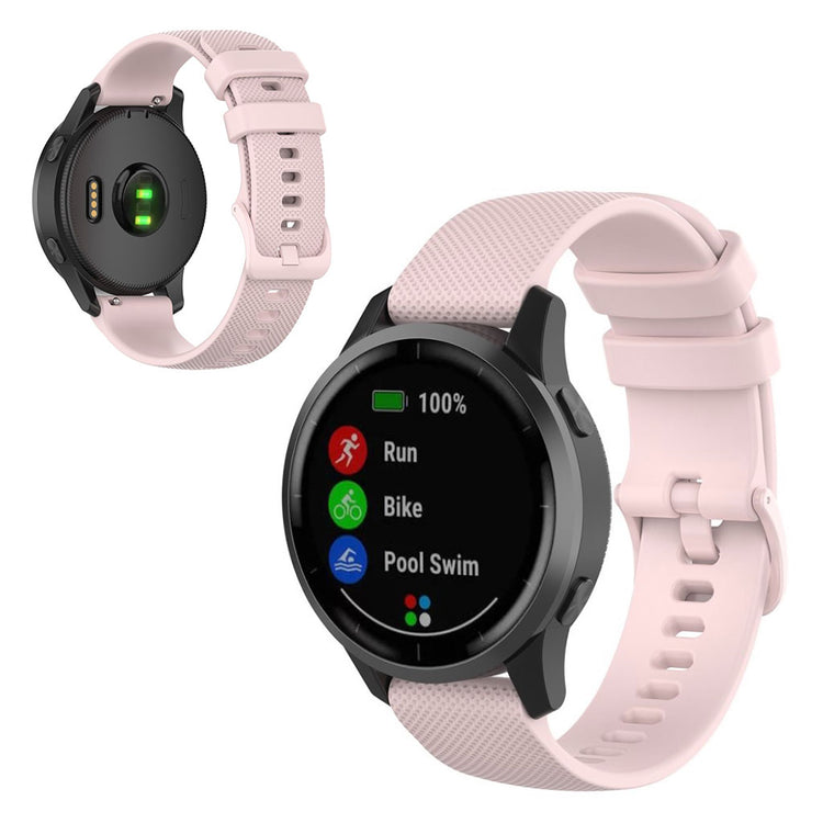 Mega nydelig Garmin Vivoactive 4 Silikone Rem - Pink#serie_5