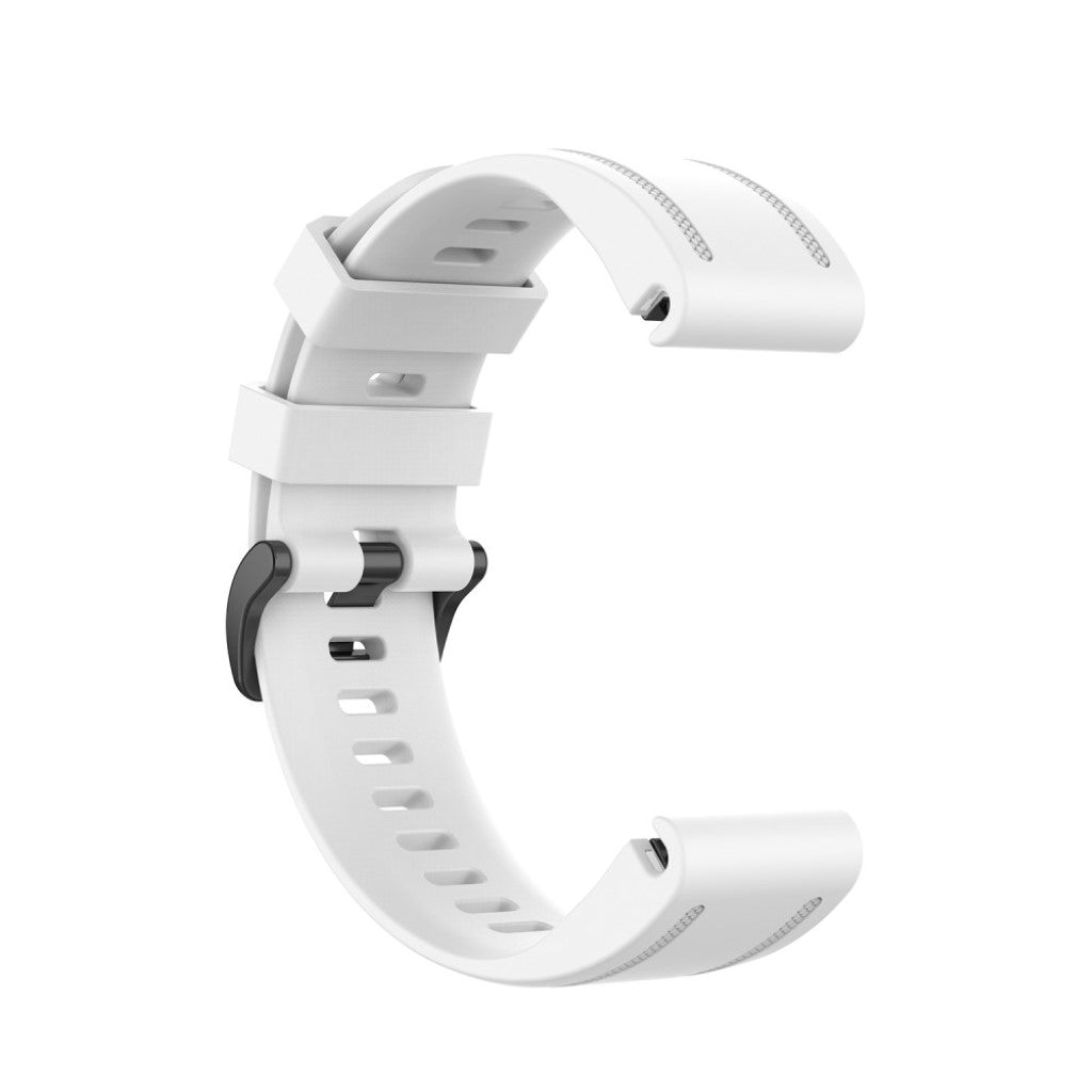 Rigtigt sejt Garmin Fenix 6S Silikone Rem - Hvid#serie_2